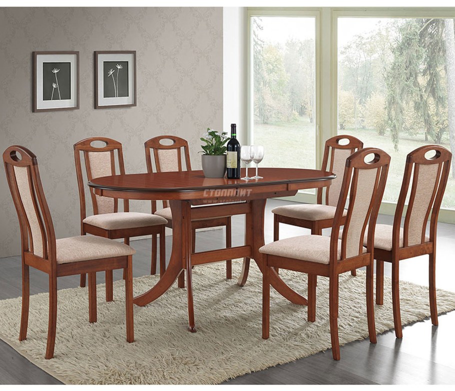 Обеденная группа (стол MK-1607iv стул MK-1698-IV 4 шт.)