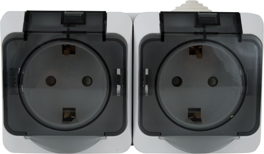 Розетка Schneider Electric Этюд двойная pa16-244b