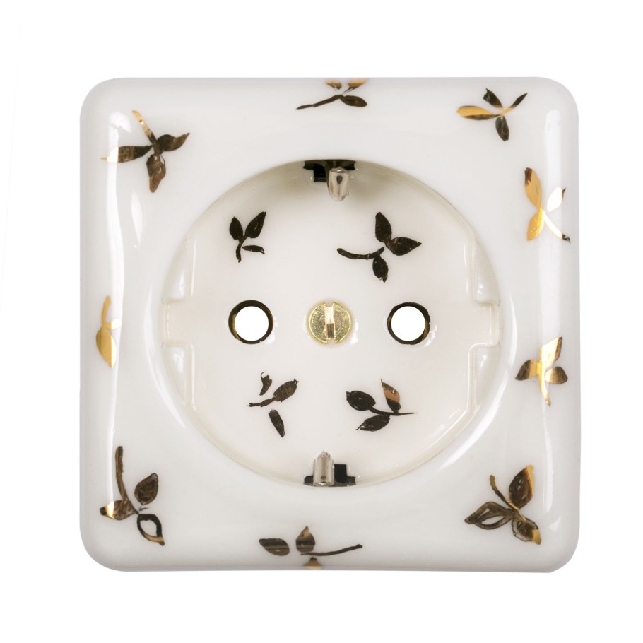 Ретро розетки квадратные