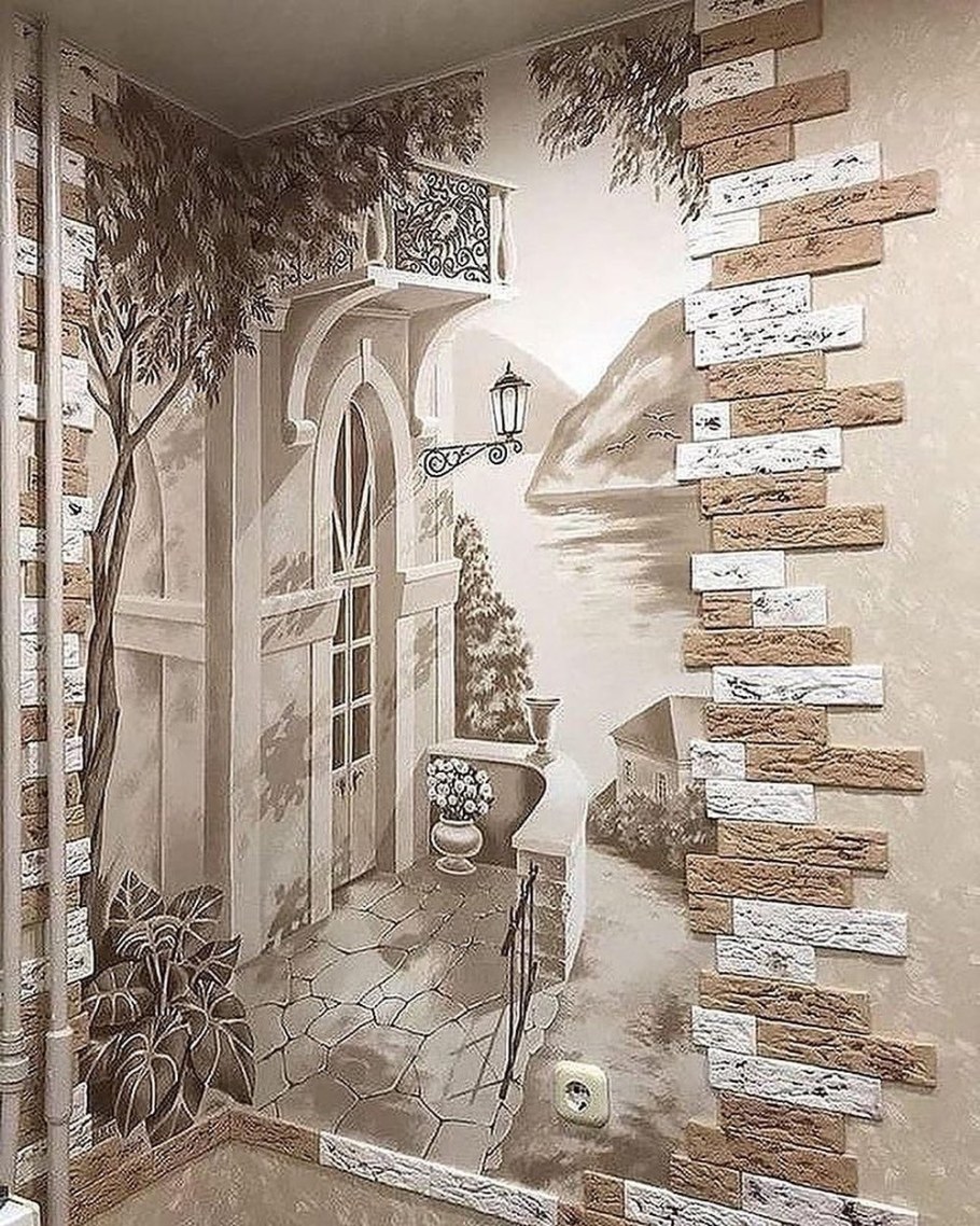 Фреска в Камне в интерьере