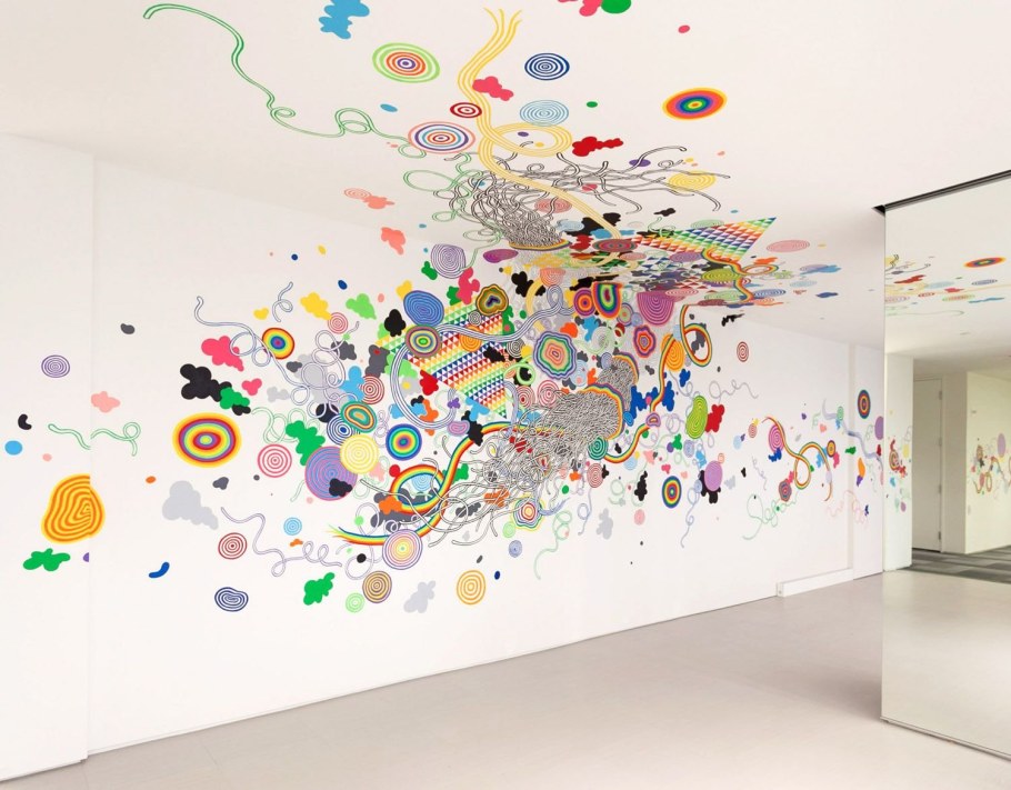 Абстрактная роспись стен