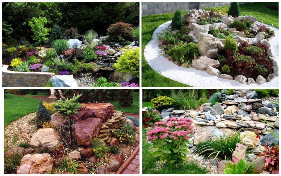 Альпийская горка с камнями план