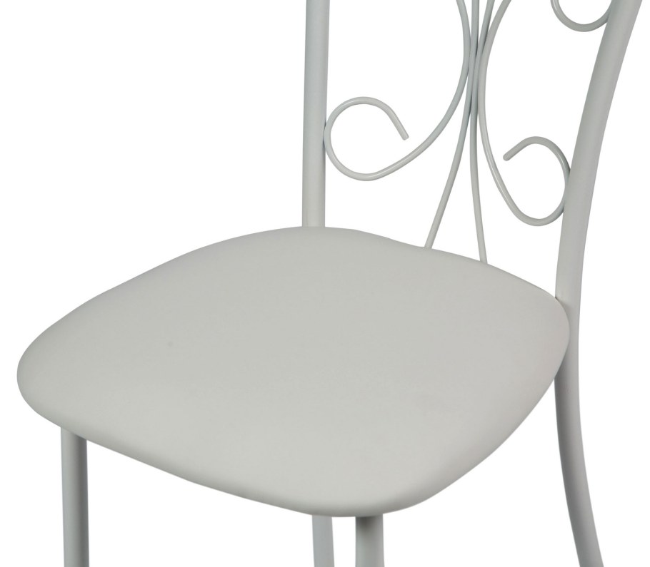 Стул Неаполь дп2-16, кожзам Линкольн белый, каркас белый матовый