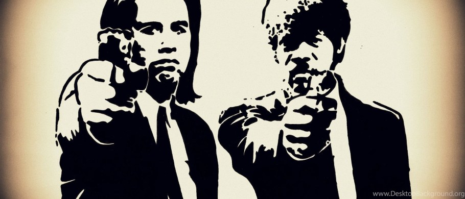 Трафарет на стену Криминальное чтиво