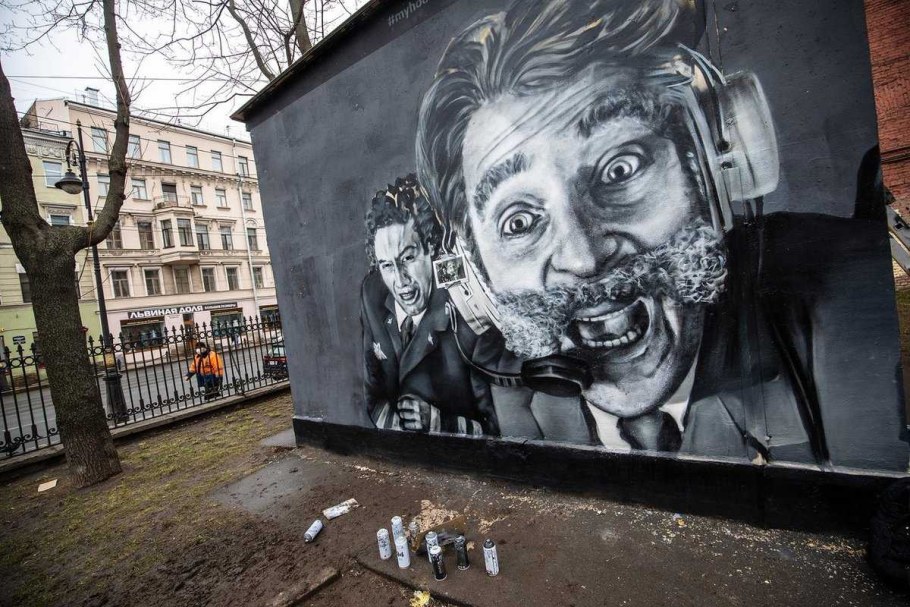 Граффити HOODGRAFF В Санкт-Петербурге закрасили