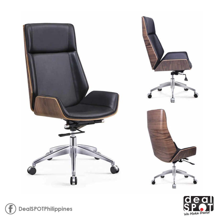 Bentwood Swivel Office Chair