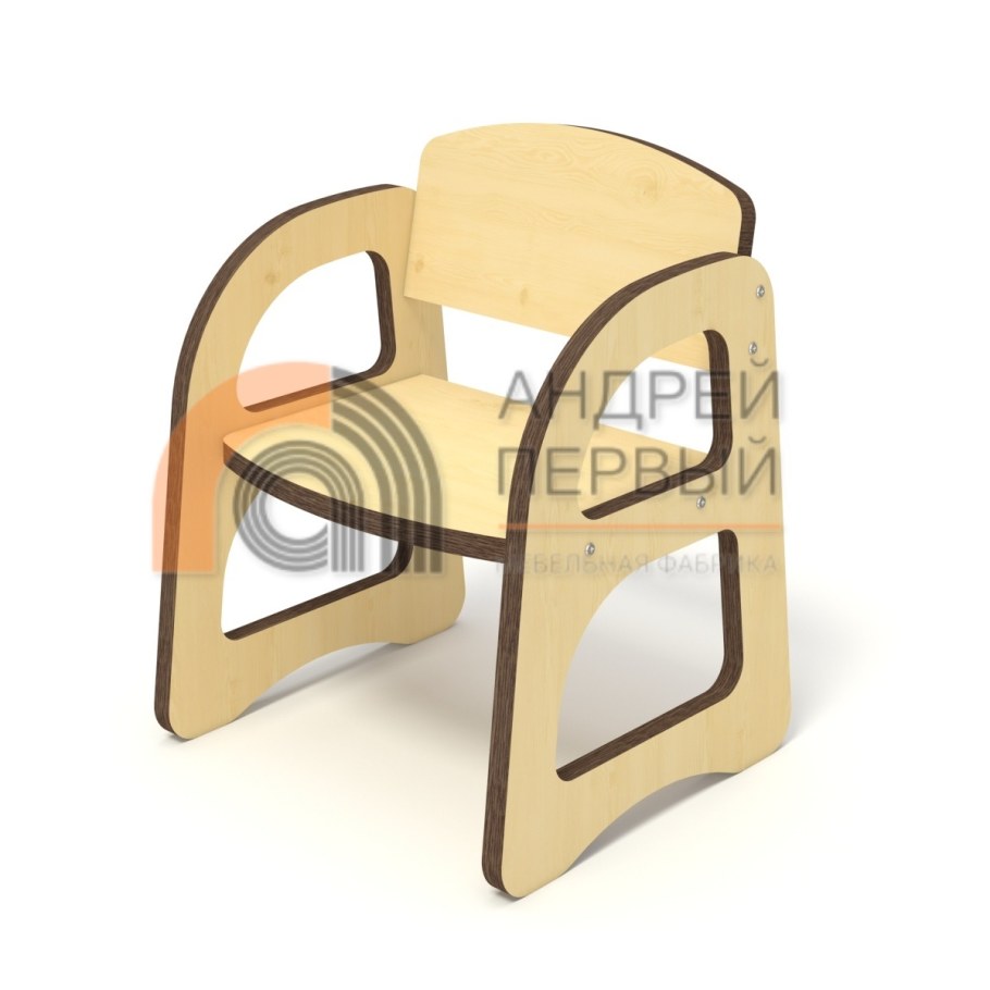Стул ясельный с подлокотниками (h 22, фанера)