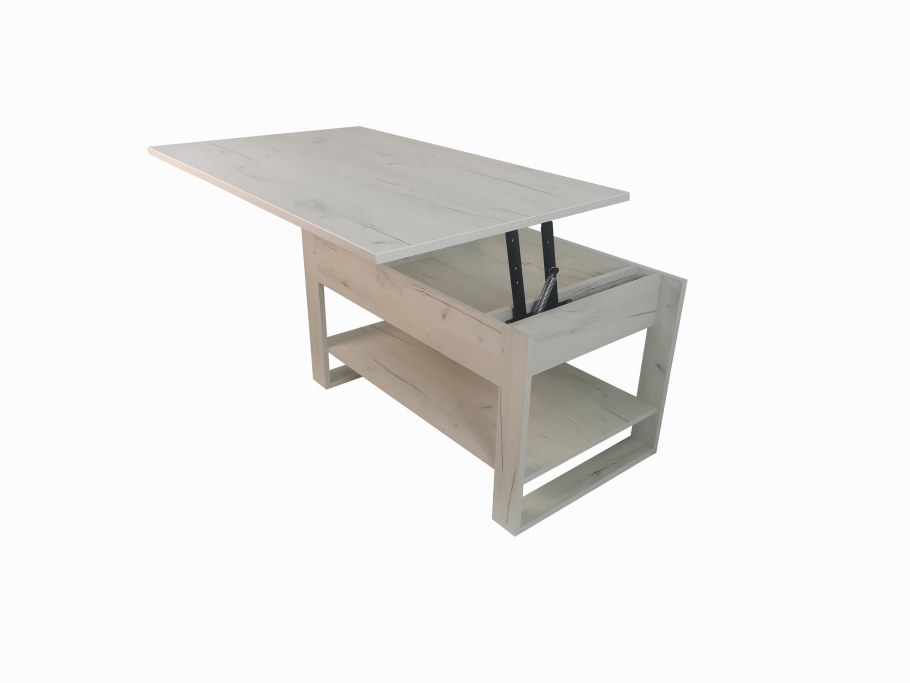 Стол-трансформер журнальный Рубин - 2, бодега белый