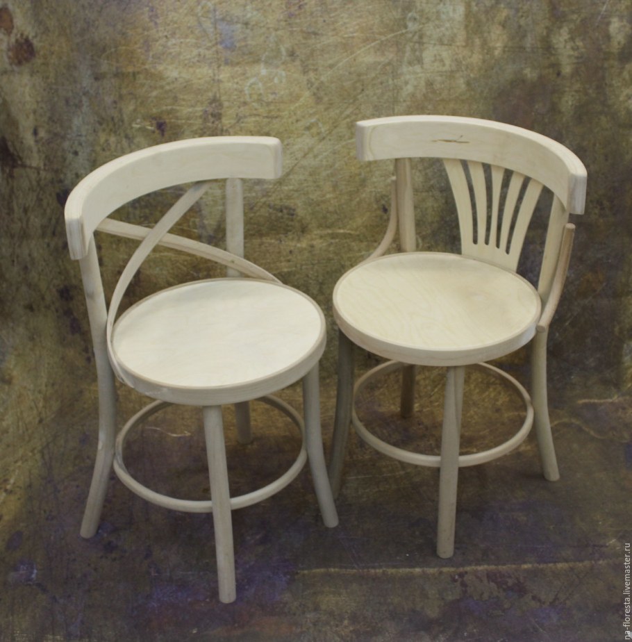 Стул Венский Классик белая эмаль с мягким сиденьем