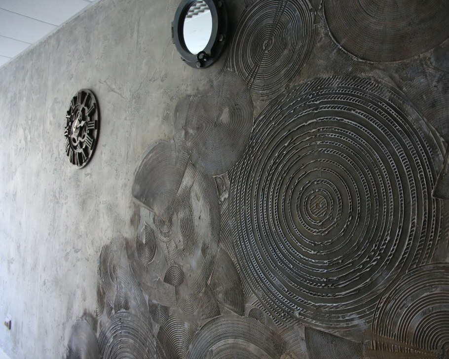 Стены из арт бетона