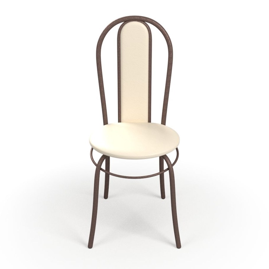 Стул модуль Венский 494 ваниль с каркасом антик медь