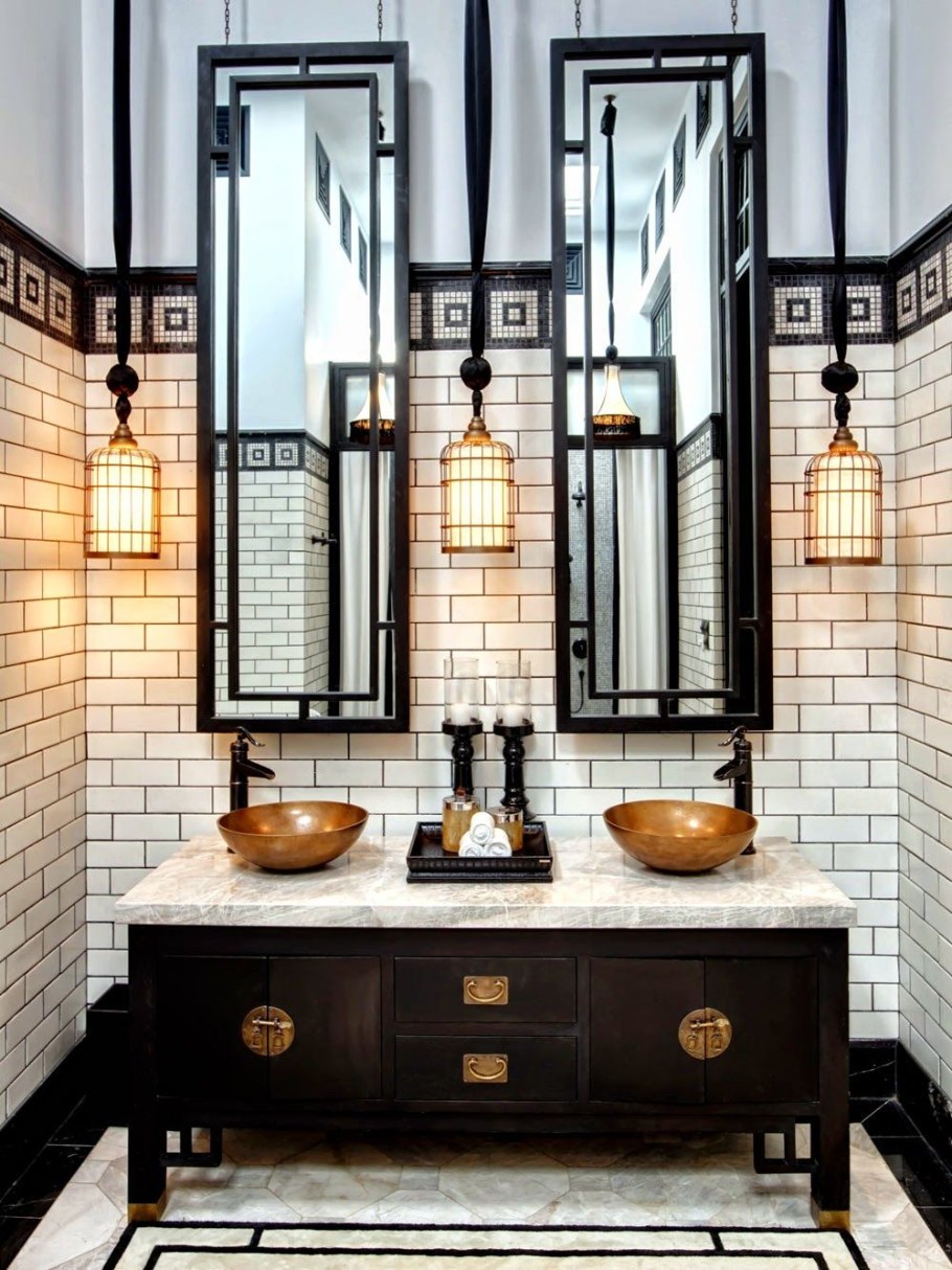 Ванна в стиле ар деко