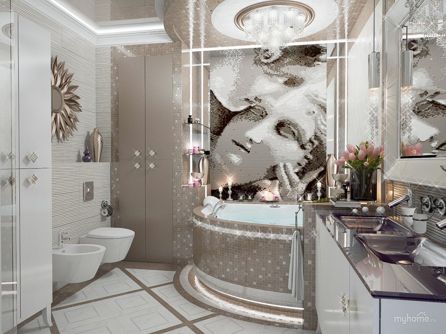 Ванна в стиле арт деко