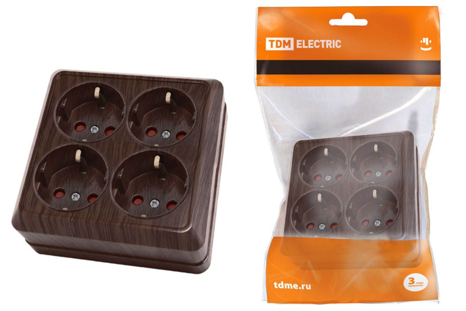 Розетка TDM Ладога sq1801-0427