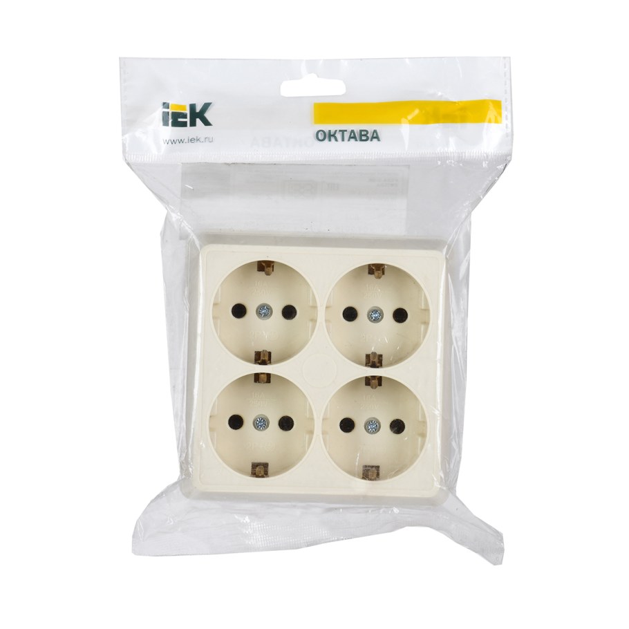 Розетка IEK ero41-k04-16-DC,16а, с заземлением