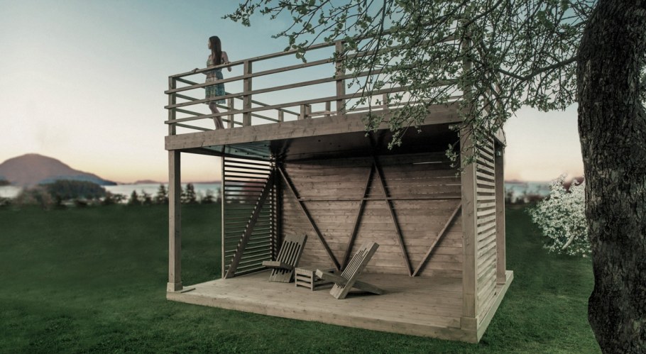 Двухэтажная беседка Duplex 30