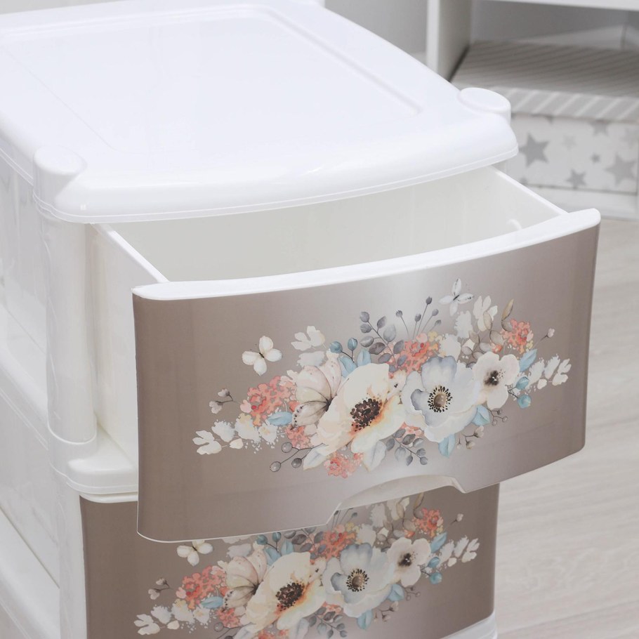 Комод 4 секции Violet акварель 352129