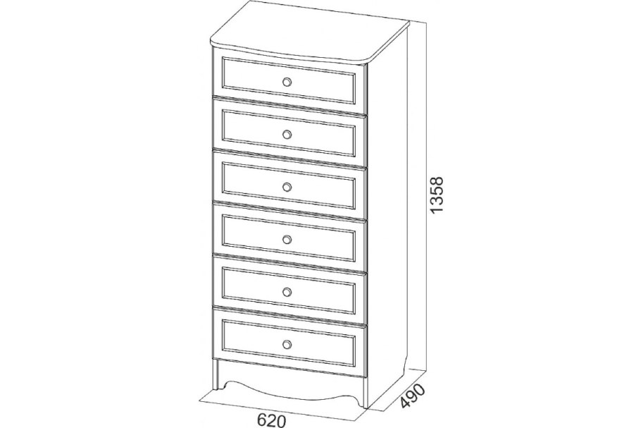 Комод SV-мебель акварель 1