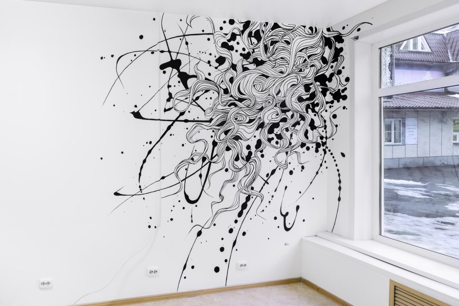 Роспись стен маркером