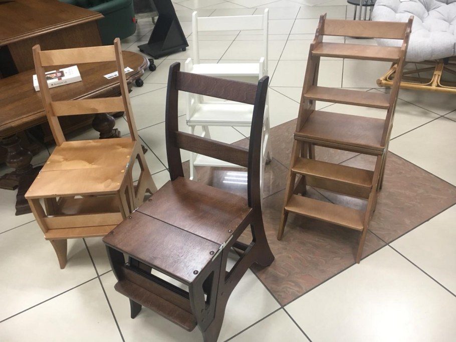 Стул стремянка LOSGABELLO орех Каналетто