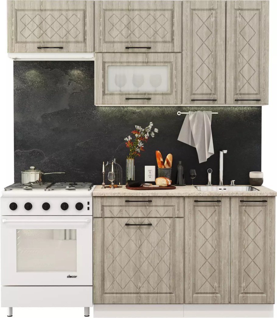 Кухня София Барселона седой клен Морское дерево