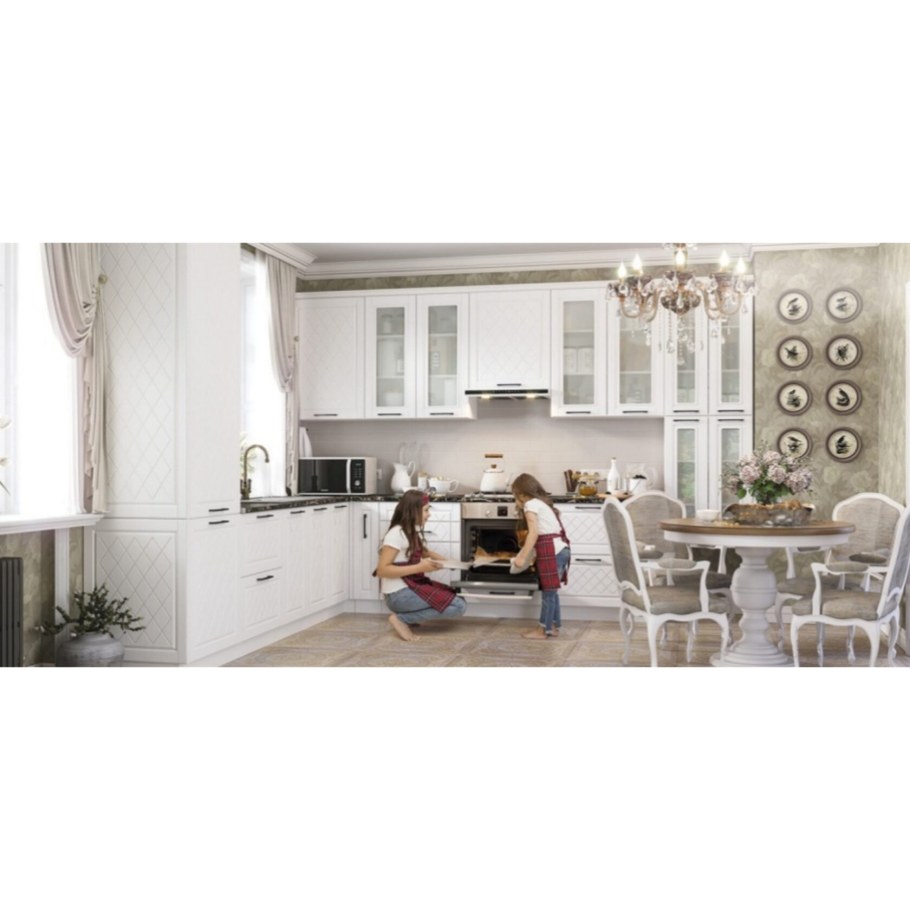 Кухня Барселона белое дерево