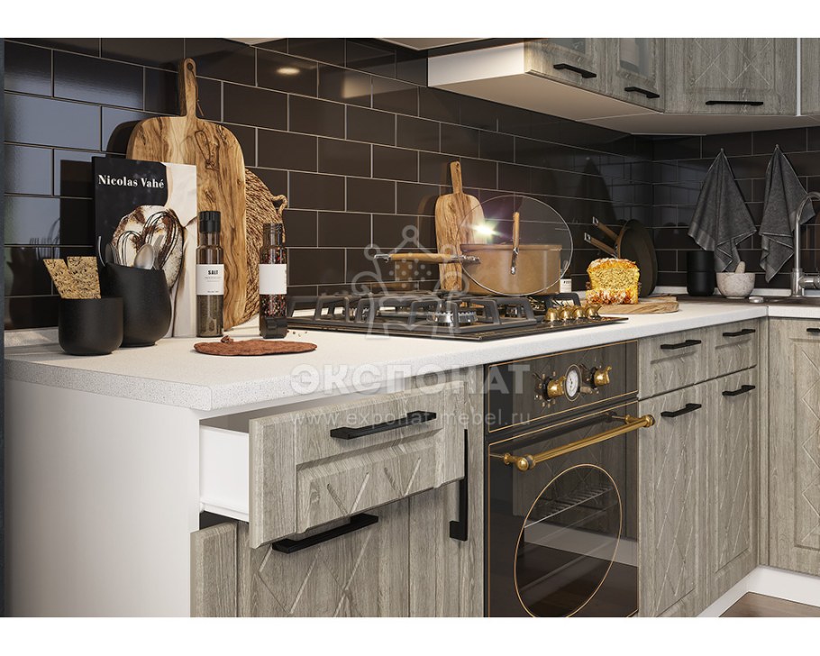 Модульная кухня Барселона ( седой клен )