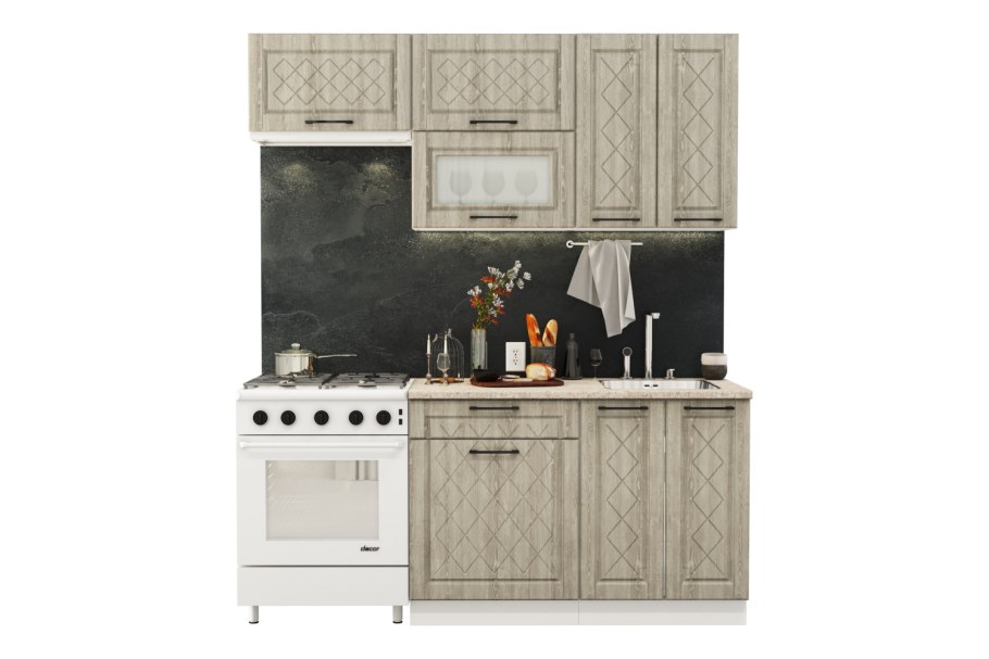 Кухня Барселона седой клен