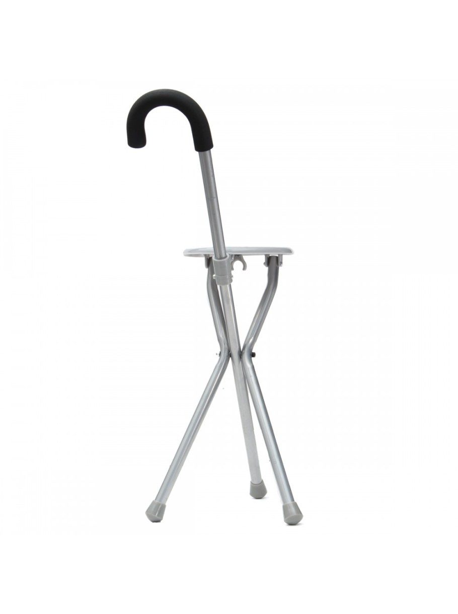 Трёхопорная трость с сиденьем