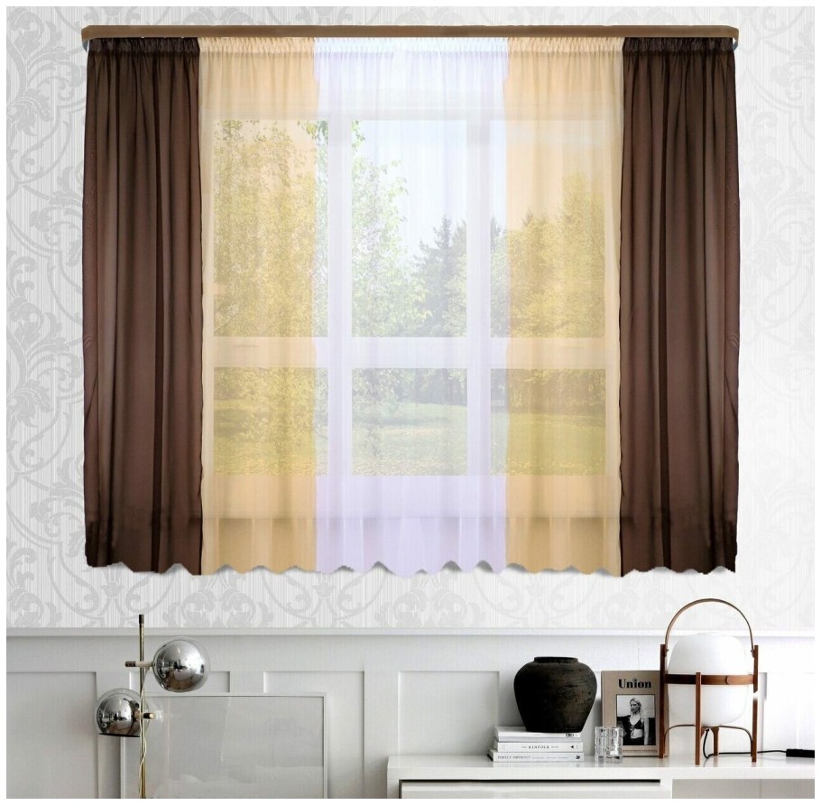 Двухцветные шторы