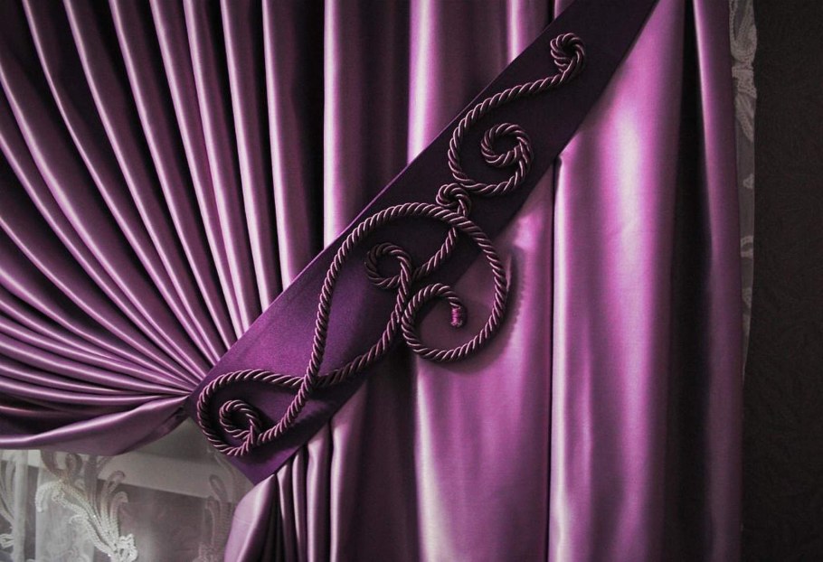 Кружевные шторы на подхватах