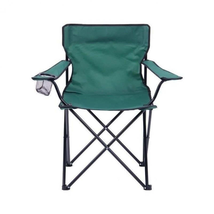 Стул (кресло) турист складн (подлокот,подстакан) "Чингисхан" (500х500х820мм)