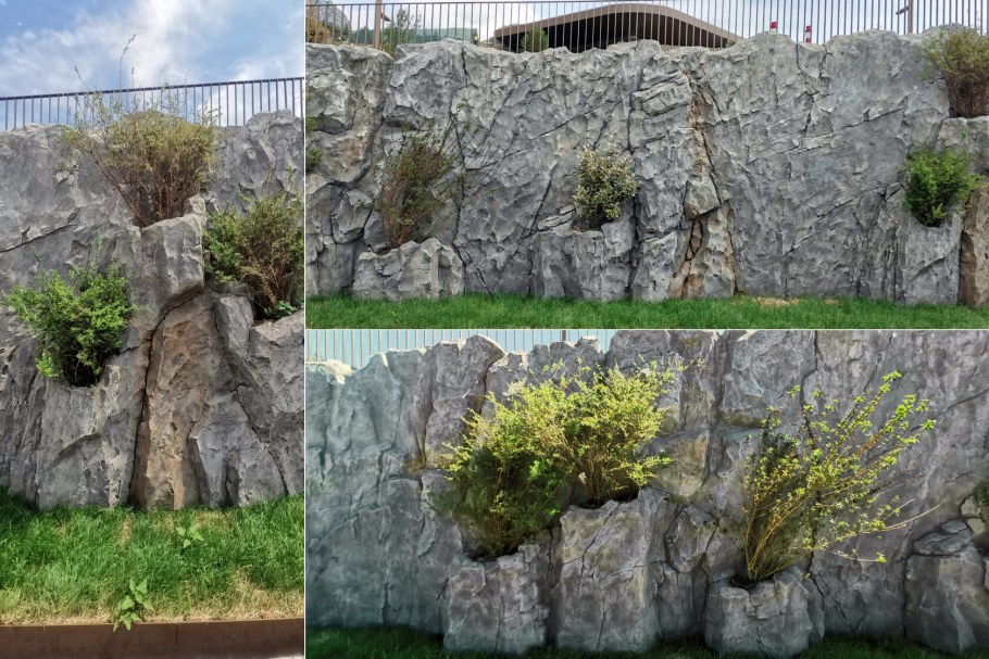 Подпорная стена газон