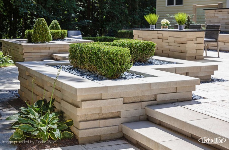 Подпорная стенка гранит