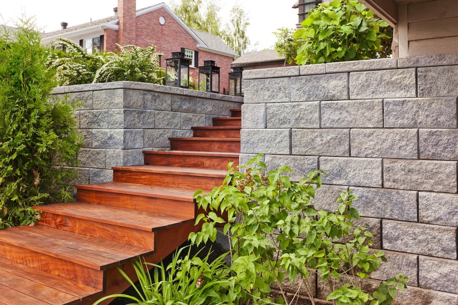 Подпорная стена клинкер