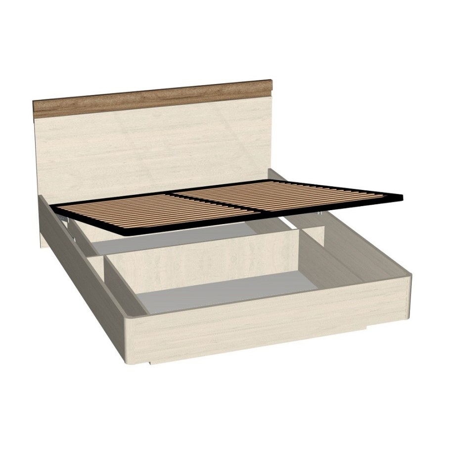 Кровать Рандеву rk1602 1.6м дуб оксид вар.3 шт