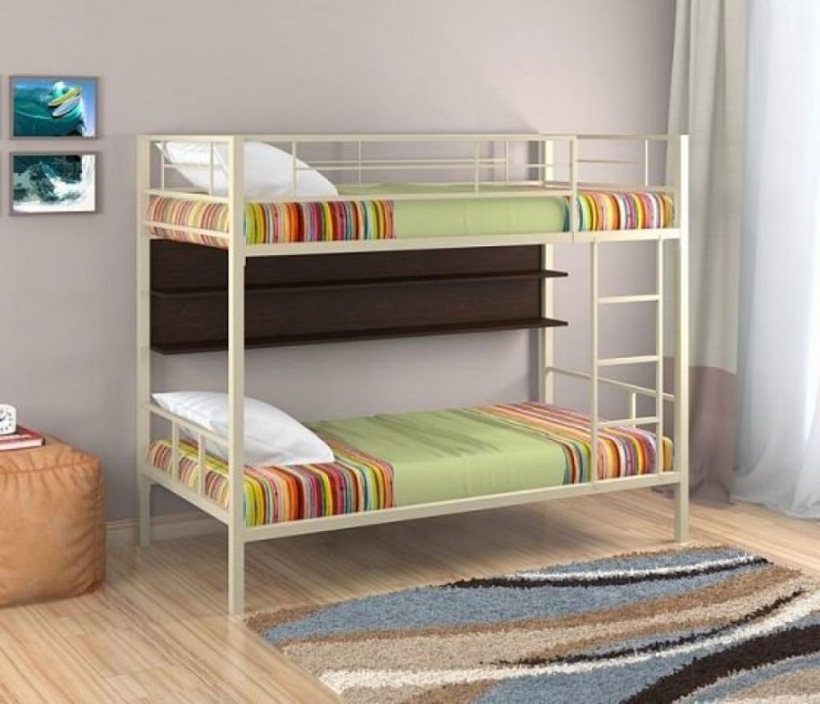 Кровать Севилья-2 двухъярусная белая