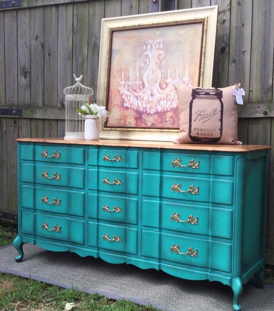 Комод в стиле бирюза