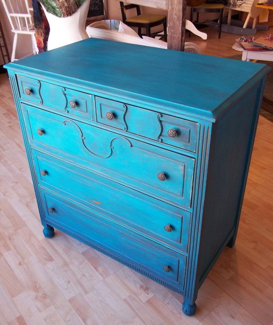 Бирюзовый комод икеа