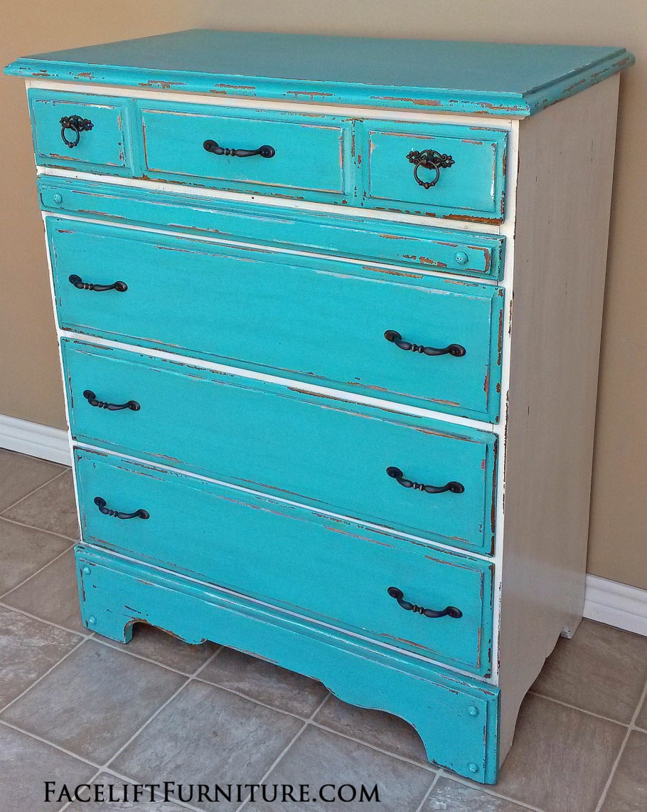Бирюзовый комод икеа