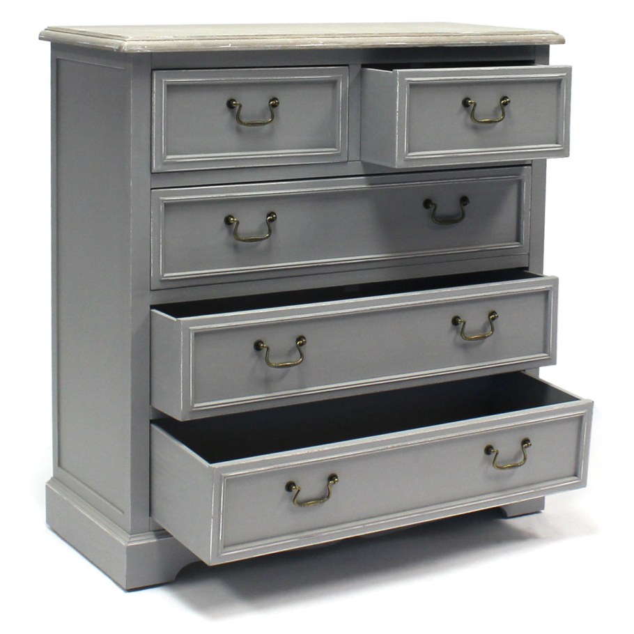 Комод светло серый