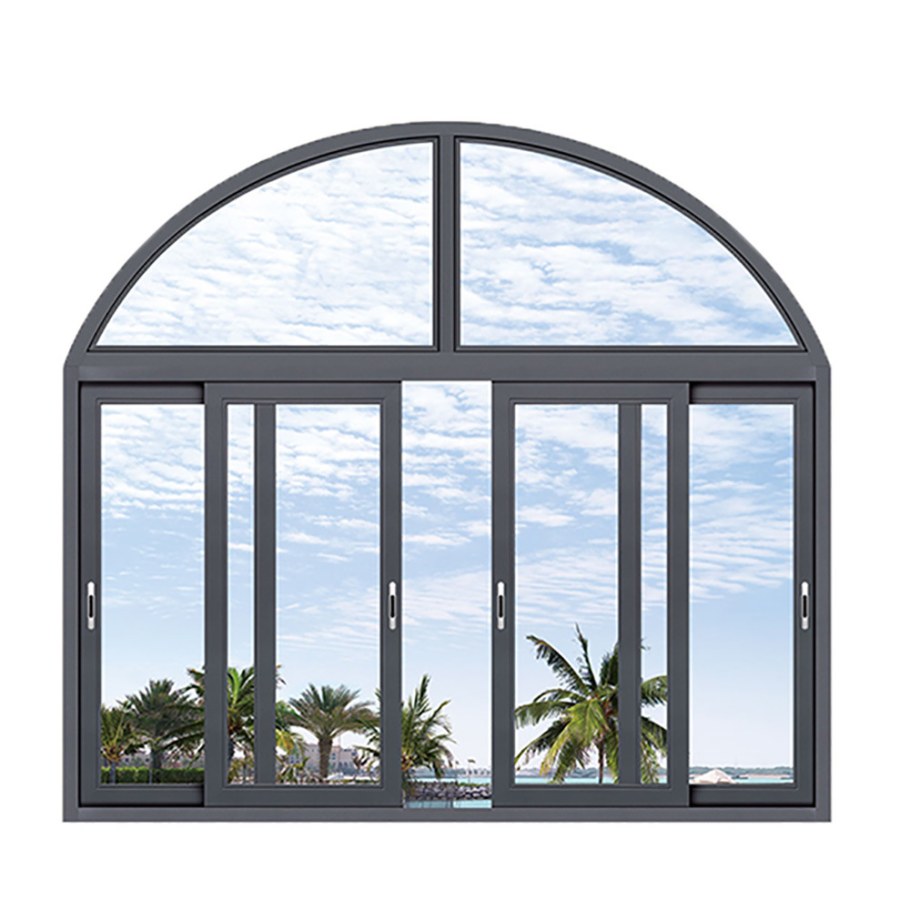 Арочные раздвижные окна