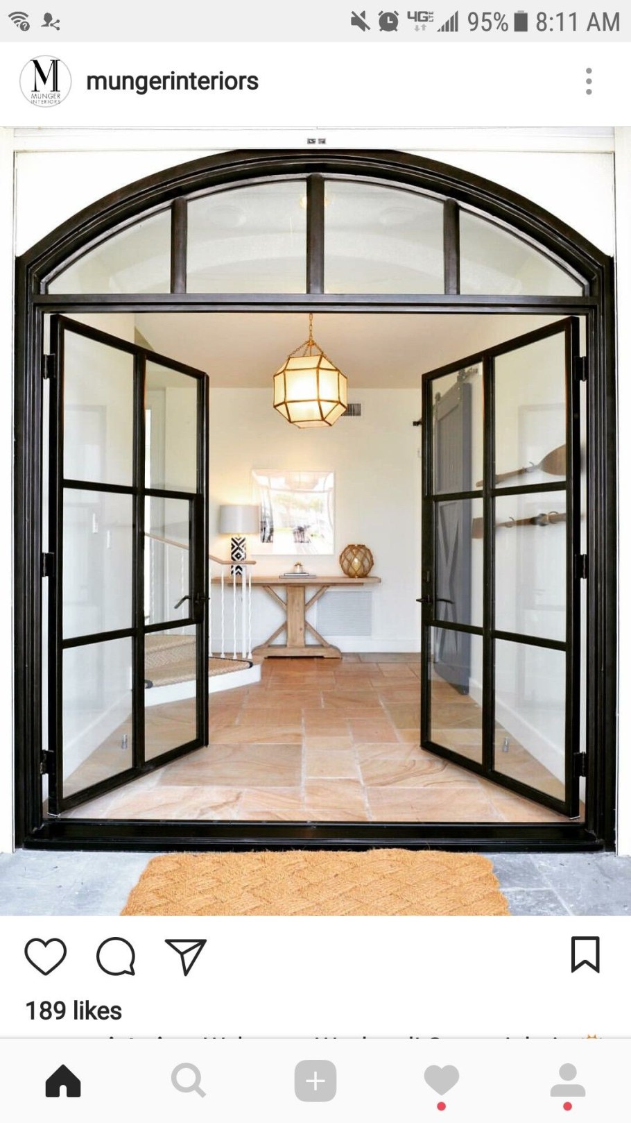 Стеклянная дверь арка