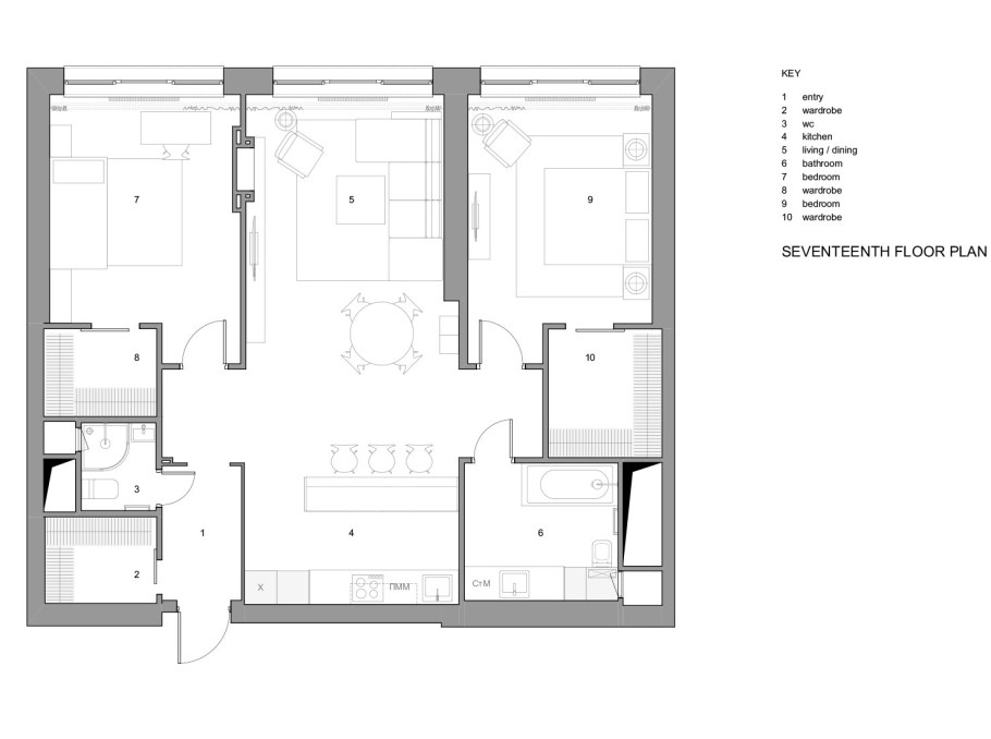 Планировка квартиры 100кв