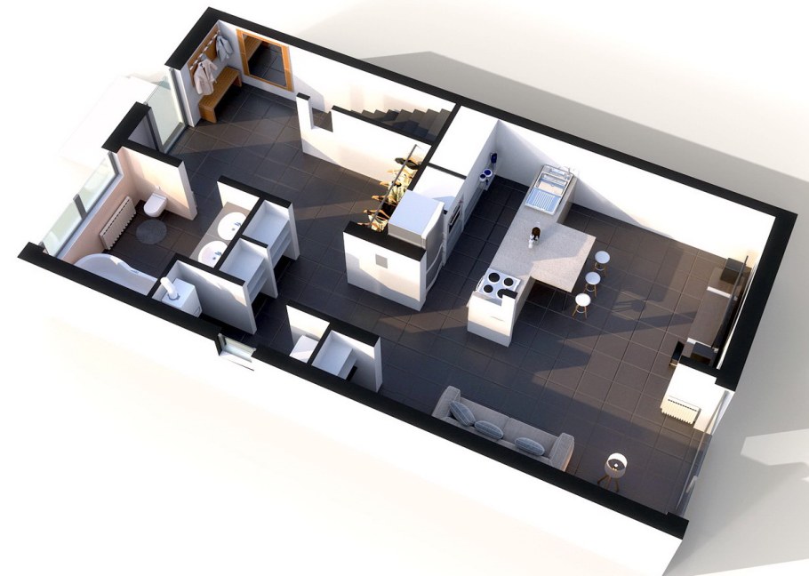 Прямоугольная планировка