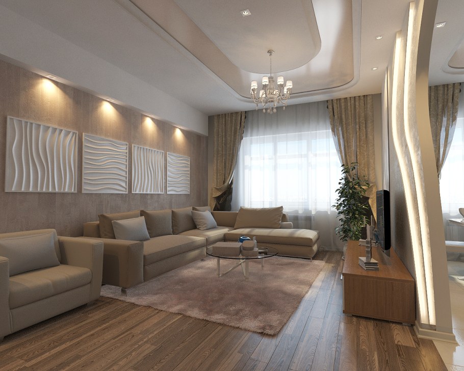 Интерьеры квартир 150кв