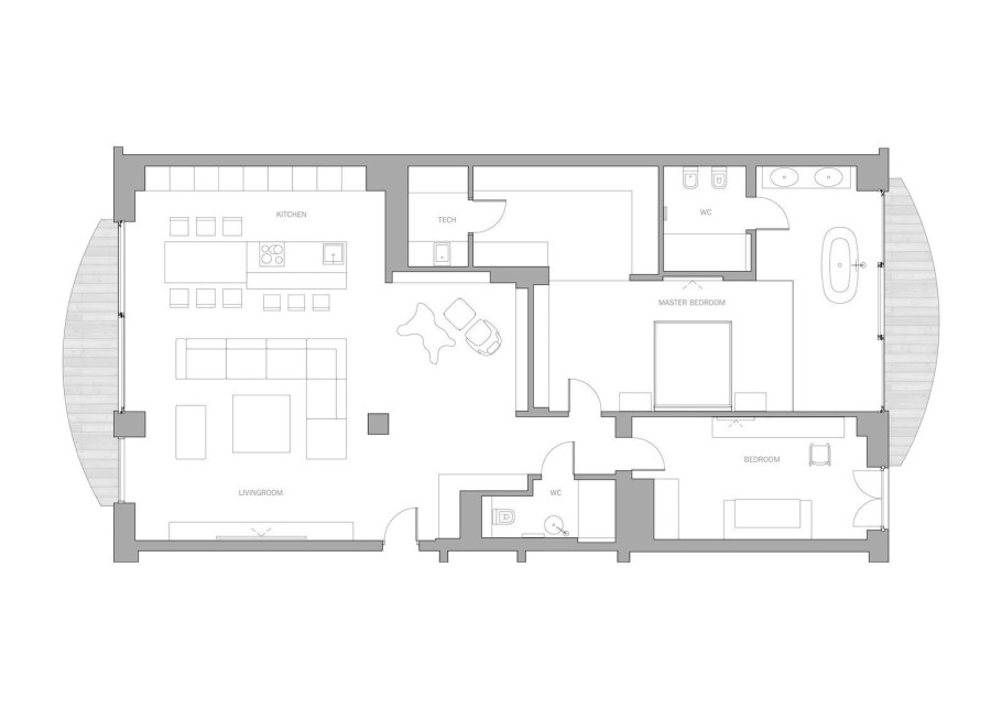 Квартира 150 метров планировка