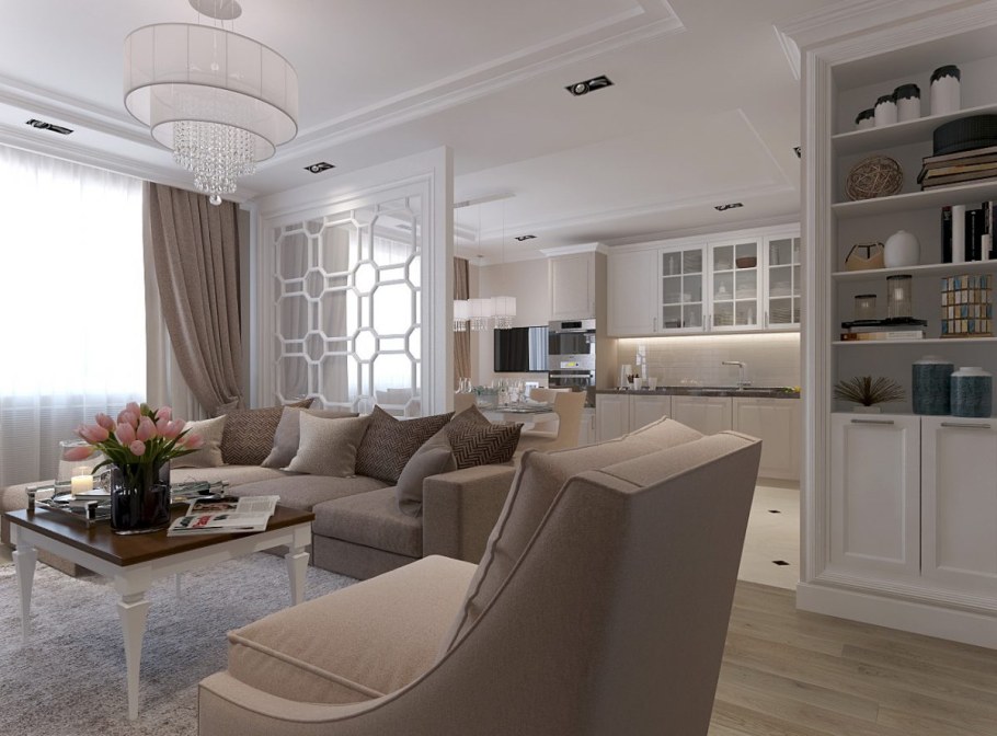 Интерьер квартиры 100 квадратных метров