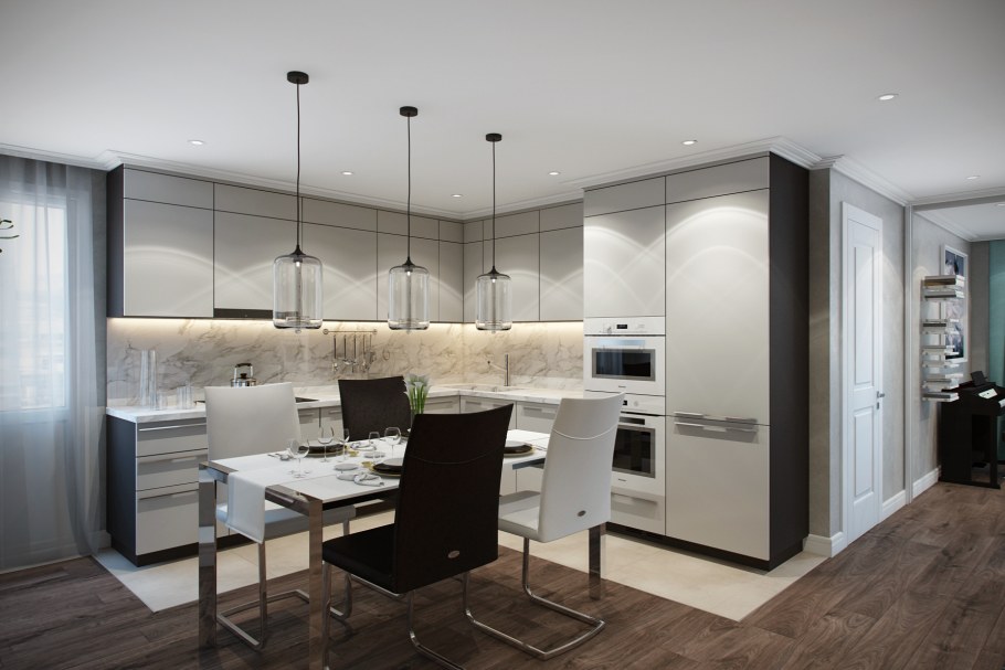 Интерьер квартиры 100 квадратных метров