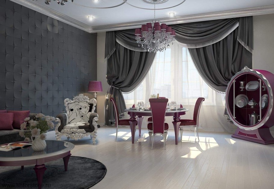 Шторы в стиле арт деко